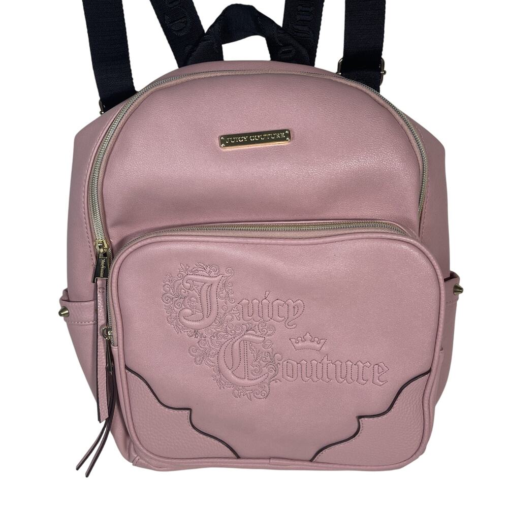 Juicy Couture "Once Upon A Time" Beautiful Leather Backpack, Blush Pink - VGC!